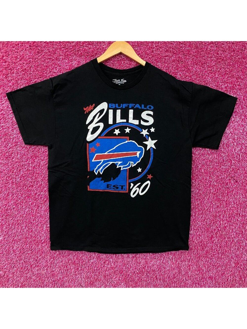 Junk Food Clothing Buffalo Bills Star Power Graphic T-Shirt Large